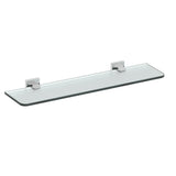 Eviva Klim Glass Shelf Wall Mount (Chrome) Bathroom Accessories