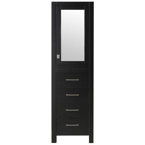 Eviva Lugano 60" Rosewood Modern Double Sink Bathroom Vanity w/ White Integrated Top