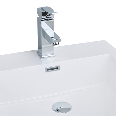 EVIVA Bevera? Single Handle (Lever) Bathroom Vanity Sink Faucet (Chrome) 