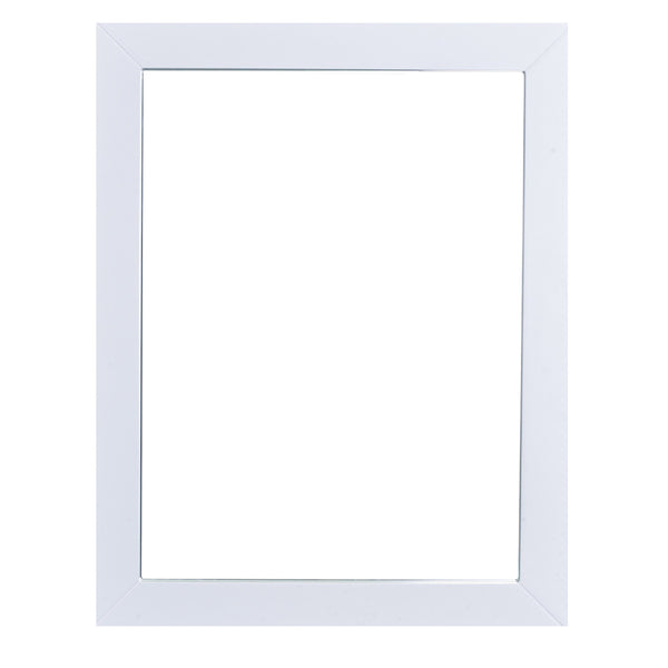 Eviva New York Bathroom Vanity Mirror Full Frame White 24X31 Wall Mount 