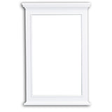 Eviva Elite Stamford White Full Framed Bathroom Vanity Mirror 