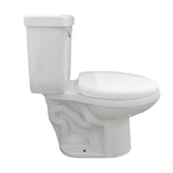 Eviva Ferri Elongated Cotton White One-Piece High Efficiency Toilet w/ Soft Closing Seat