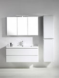 Eviva Glazzy? 48" Wall Mount Modern Bathroom Vanity with Single Sink (High Glossy White)