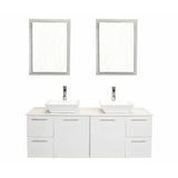Eviva Luxury 60-inch White bathroom cabinet only
