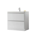 Eviva Glazzy? 36" Floor Mount Modern Bathroom Vanity (High Glossy White)