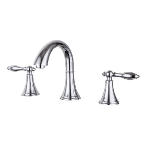 Wide Spread Lavatory Faucet - Chrome