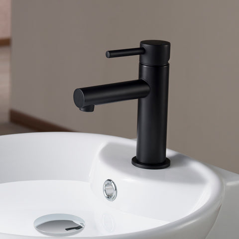 Single Handle Lavatory Faucet - Matte Black