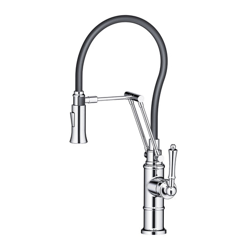 Single Handle Pull Out Kitchen Faucet - Chrome