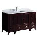Fresca Oxford 54" Mahogany Traditional Bathroom Cabinets w/ Top & Sink