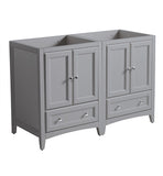 Fresca Oxford 48" Gray Traditional Double Sink Bathroom Cabinets