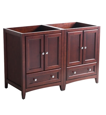 Fresca Oxford 48" Mahogany Traditional Double Sink Bathroom Cabinets