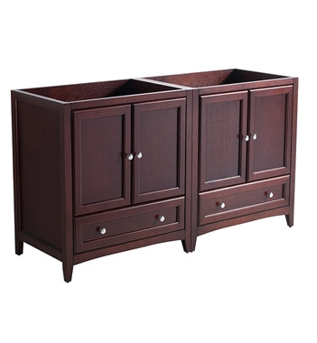 Fresca Oxford 59"-60" Mahogany Traditional Double Sink Bathroom Cabinets