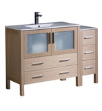 Fresca Torino 48" Light Oak Modern Bathroom Cabinets w/ Integrated Sink