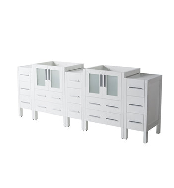 Fresca Torino 72" White Modern Bathroom Cabinets