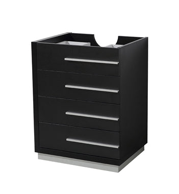 Fresca Livello 24" Black Modern Bathroom Cabinet