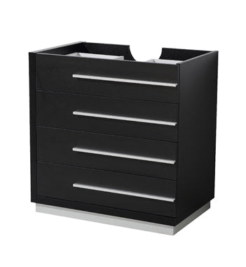 Fresca Livello 30" Black Modern Bathroom Cabinet