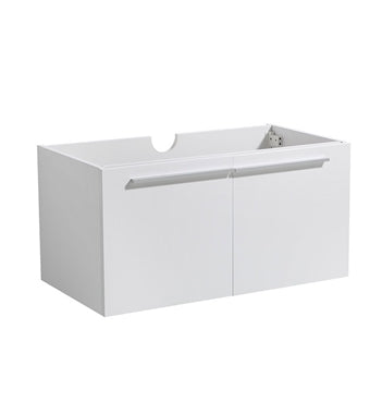 Fresca Vista White Modern Bathroom Base Cabinet