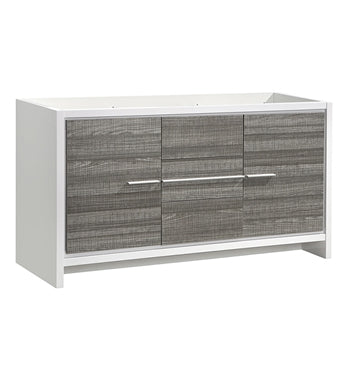 Fresca Allier Rio 60" Ash Gray Single Sink Modern Bathroom Cabinet