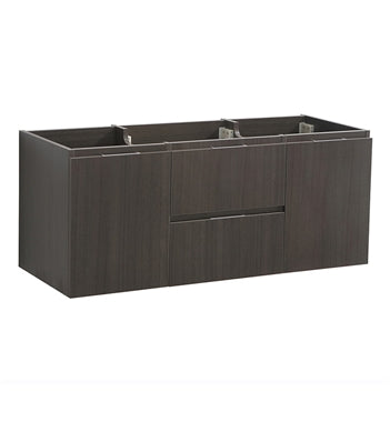 Fresca Valencia 48" Gray Oak Wall Hung Single Sink Modern Bathroom Cabinet 