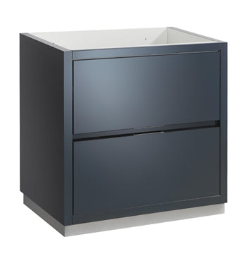 Fresca Valencia 30" Dark Slate Gray Free Standing Modern Bathroom Cabinet 