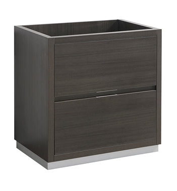 Fresca Valencia 30" Gray Oak Free Standing Modern Bathroom Cabinet 