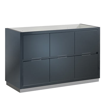 Fresca Valencia 48" Dark Slate Gray Free Standing Single Sink Modern Bathroom Cabinet 