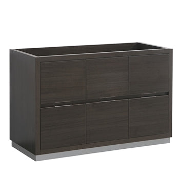 Fresca Valencia 48" Gray Oak Free Standing Single Sink Modern Bathroom Cabinet 