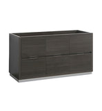 Fresca Valencia 60" Gray Oak Free Standing Single Sink Modern Bathroom Cabinet 