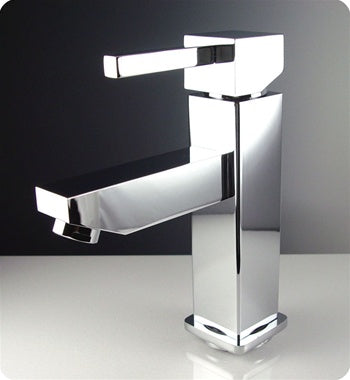 Fresca Bevera Single Hole Mount Bathroom Vanity Faucet - Chrome