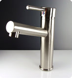 Fresca Savio Single Hole Mount Bathroom Vanity Faucet - Brushed Nickel