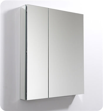 Fresca 30" Wide x 36" Tall Bathroom Medicine Cabinet w/ Mirrors