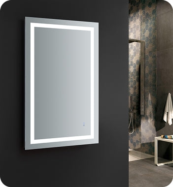 Fresca Santo 48" Wide x 30" Tall Bathroom Mirror w/ LED Lighting and Defogger