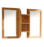 Fresca Bellezza 54" Natural Wood Mirrors with Shelf Combination