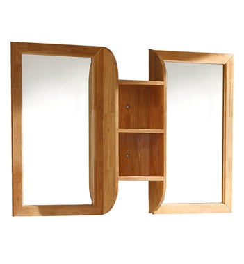 Fresca Bellezza 54" Natural Wood Mirrors with Shelf Combination