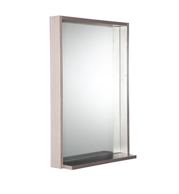 Fresca Allier 22" Gray Oak Mirror with Shelf