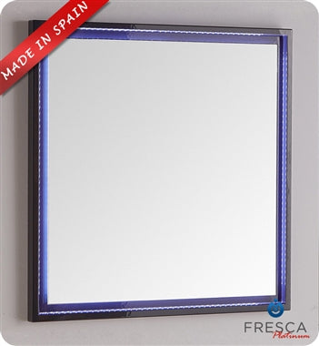 Fresca Platinum Due 24" Glossy White Bathroom LED Mirror