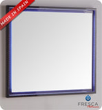 Fresca Platinum Due 32" Glossy White Bathroom LED Mirror