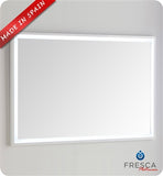 Fresca Platinum Due 48" Glossy Cobalt Bathroom LED Mirror
