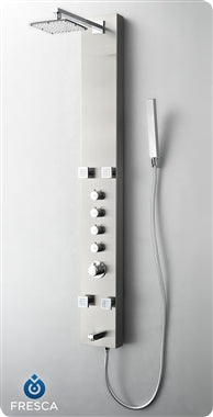 Fresca Pavia Stainless Steel (Brushed Silver) Thermostatic Shower Massage Panel