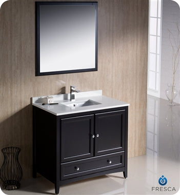 Fresca Oxford 36" Espresso Traditional Bathroom Vanity