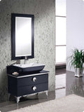 Fresca Moselle 36" Modern Glass Bathroom Vanity w/ Mirror