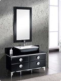 Fresca Moselle 47" Modern Glass Bathroom Vanity w/ Mirror