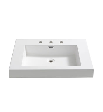 Fresca Potenza 28" White Integrated Sink / Countertop