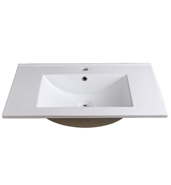 Fresca Allier 30" White Integrated Sink / Countertop