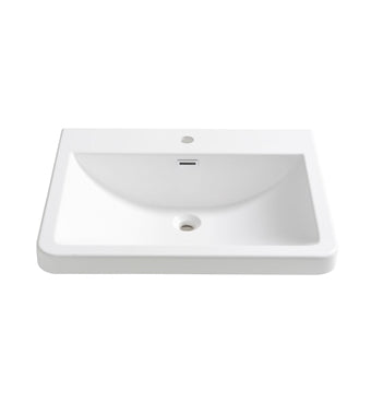 Fresca Milano 26" White Integrated Sink / Countertop