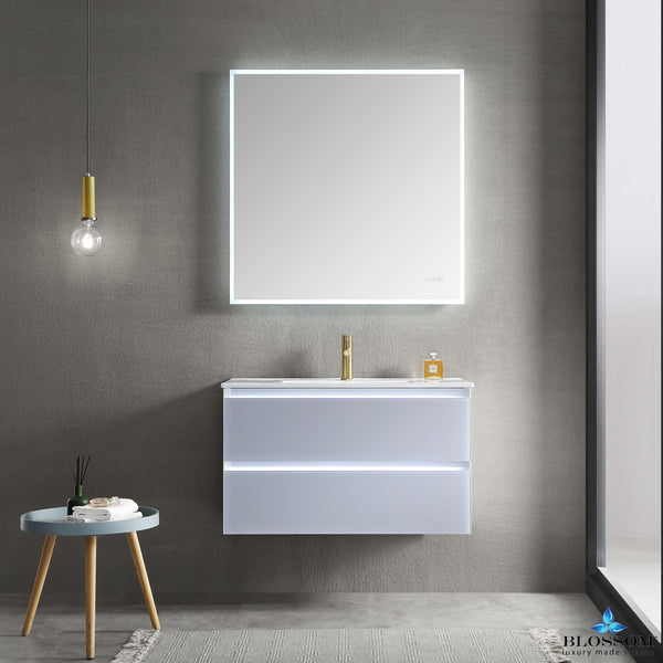 Jena 36" Vanity - Glass - Light Grey