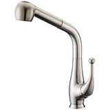 Dawn? Single-lever put-out spray kitchen faucet, Brushed Nickel