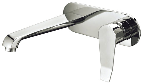 Dawn? Wall Mounted Single-lever Concealed Washbasin Mixer, Brushed Nickel