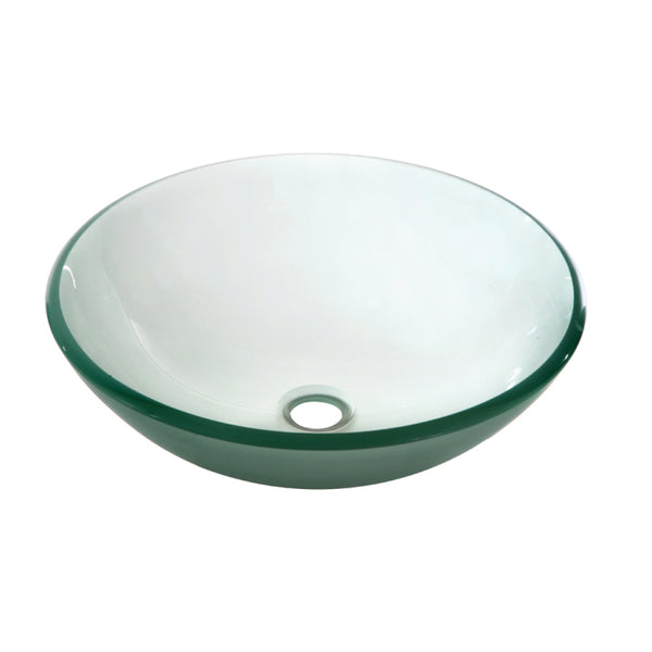 Dawn? Tempered glass vessel sink-round shape, frosted glass