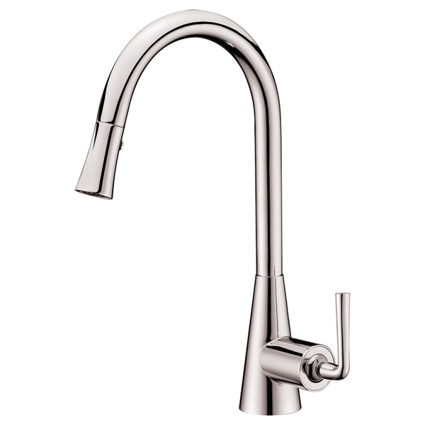 Dawn? Single-lever pull-down spray sink mixer, Brushed Nickel